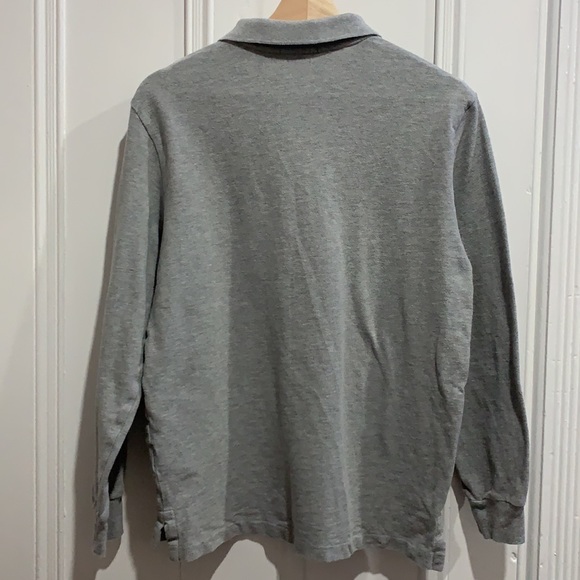 Mesh Long-Sleeve Polo Shirt S - Picture 2 of 4